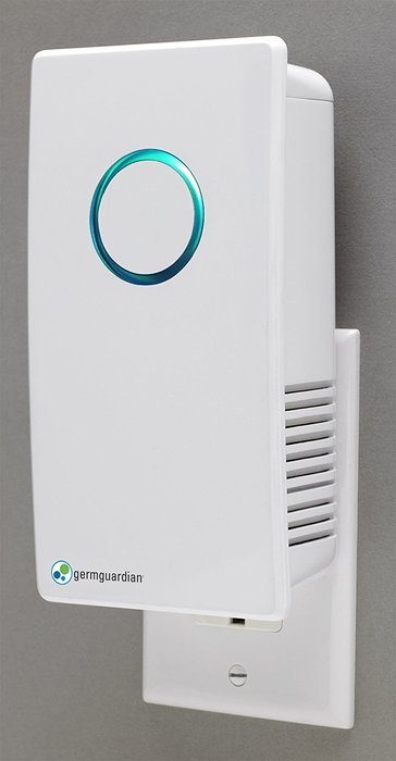 GermGuardian GG1100W Elite Pluggable UV Sanitizer and Odor Reducer, Crystal White N13