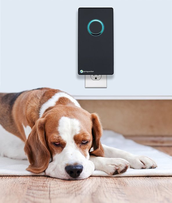 GermGuardian GG1100W Elite Pluggable UV Sanitizer and Odor Reducer, Crystal White N18