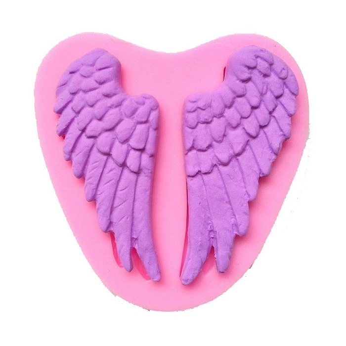 Wocuz W0202 Silicone Angel Wing Fondant Silicone Sugar Craft Molds DIY Cake Decorating N2