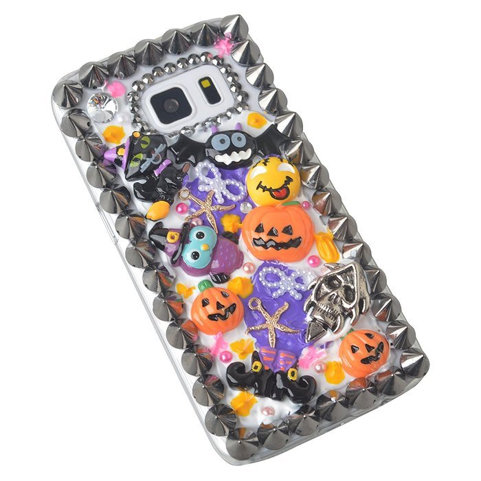 Halloween Theme Phone Case for Samsung Galaxy Note 5,Yaheeda 3D Handmade Rivets Pumpkin Demon Cartoon Design Clear...
