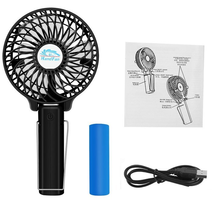 Bengoo Fan Portable USB Rechargeable Hand Handheld Mini Fan For Laptop Computer Desk Desktop Table Floor Window...