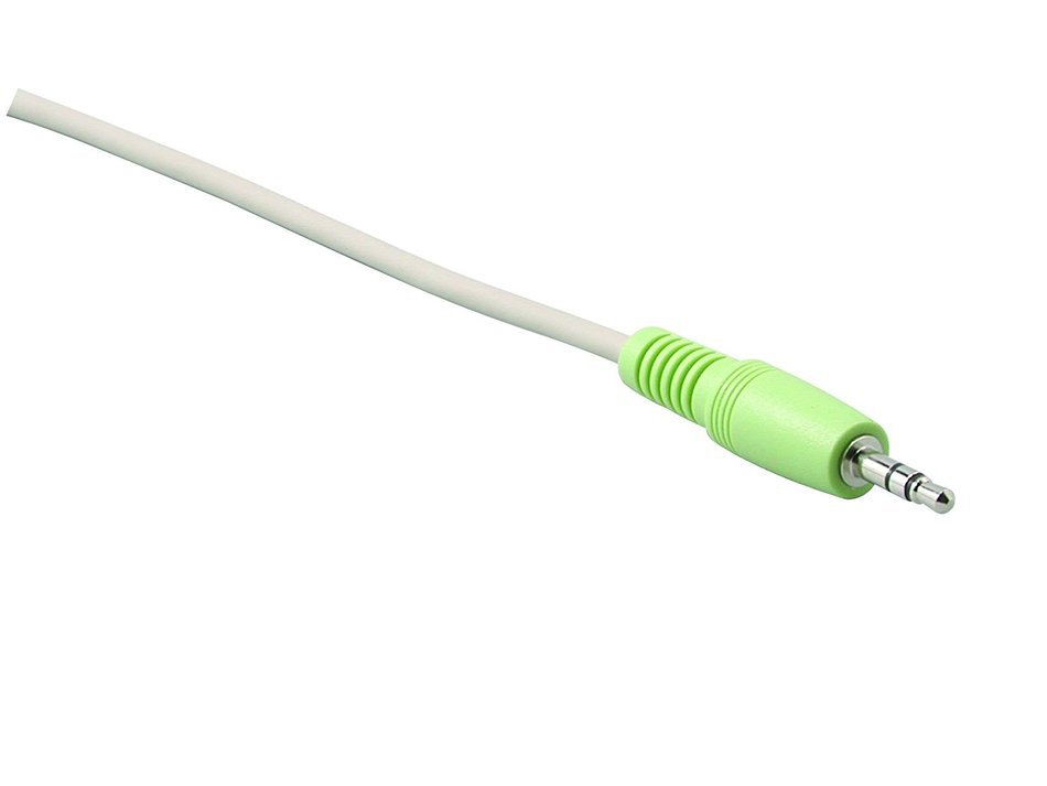C2G/Cables To Go 27411 3.5mm M/M Stereo Audio Cable, PC99 Color Coded (6 Feet/1.82 Meters)