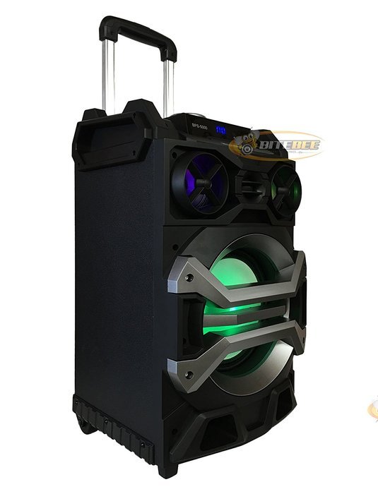 Blackmore BPS-5000 8" Rechargeable Speaker w/Bluetooth/FM/USB/TF/AUX-In/Mic/Remote N4