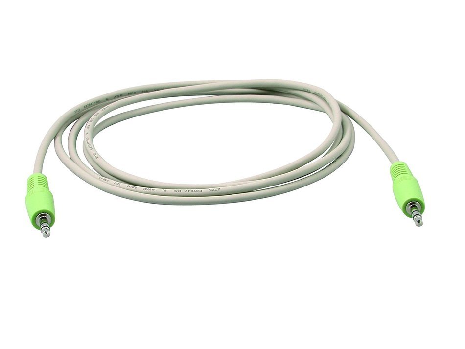C2G/Cables To Go 27411 3.5mm M/M Stereo Audio Cable, PC99 Color Coded (6 Feet/1.82 Meters) N2