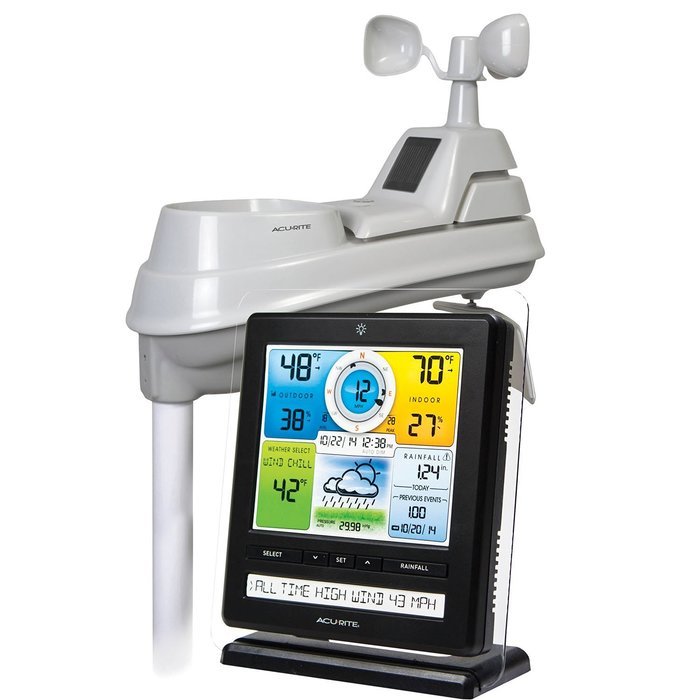 AcuRite 02032 Pro Weather Station with PC Connect, 5-in-1 Weather Sensor and My AcuRite Remote Monitoring App