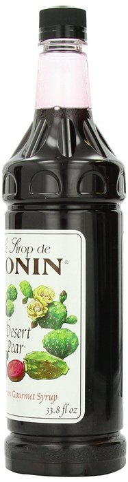 Monin Flavored Syrup, Desert Pear, 33.8-Ounce Plastic Bottles (Pack of 4)