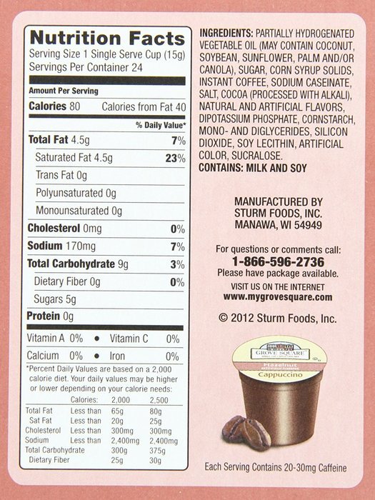 Grove Square Cappuccino, French Vanilla, 24 Count Single Serve Cups N39