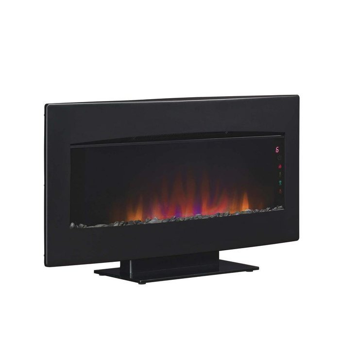 Chimney Free Serendipity 35 in. Wall-Mount/Tabletop Electric Fireplace in Black N2