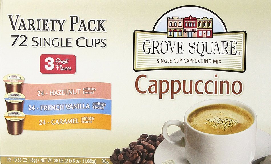 Grove Square Cappuccino, French Vanilla, 24 Count Single Serve Cups N50