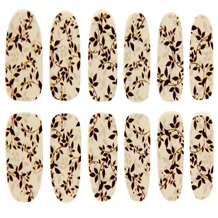 EVTECH(TM) 4 Pcs Rose Peony Carnation Flower Patterns Nail Polish Strips 12 double-ended Nail Decals Strips Nail... N3