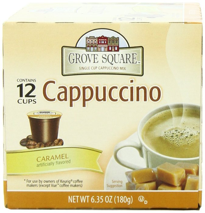 Grove Square Cappuccino, French Vanilla, 24 Count Single Serve Cups N55