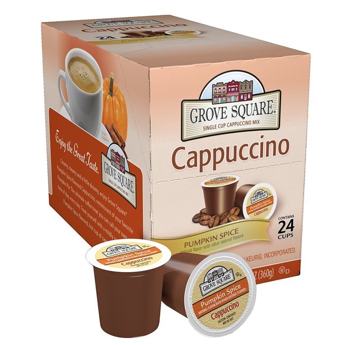 Grove Square Cappuccino, French Vanilla, 24 Count Single Serve Cups N56