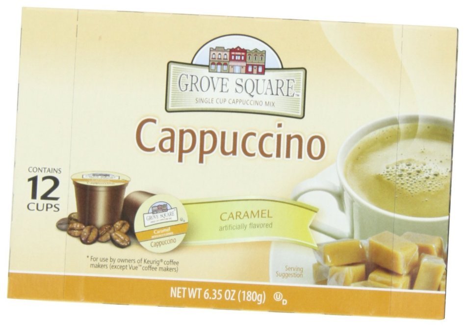 Grove Square Cappuccino, French Vanilla, 24 Count Single Serve Cups N57