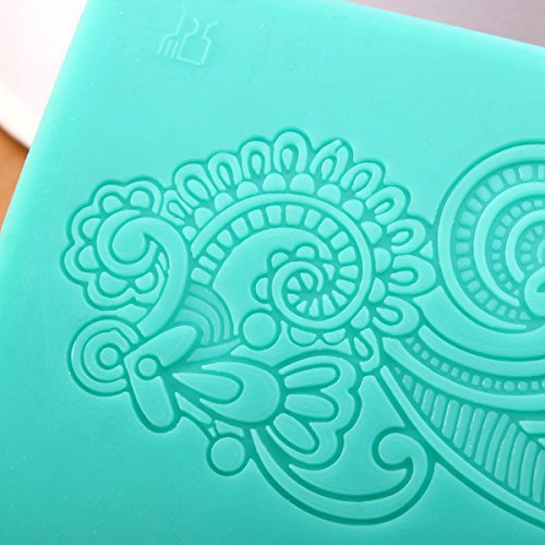 "dipshop Lace Silicone Fondant Mold Cake Decorating Mould Gumpaste Sugarpaste Mold FDA LFGB 960390" shopping N5