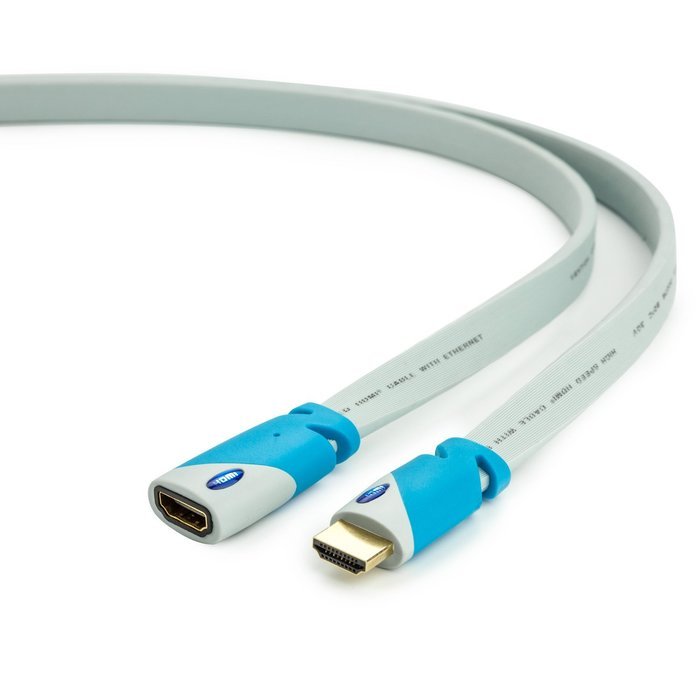Aurum Flat Series - Flat HDMI Cable with Ethernet (40 Ft) - Supports 3D & Audio Return Channel [Latest Version... N4