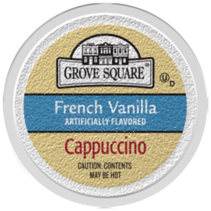 Grove Square Cappuccino, French Vanilla, 24 Count Single Serve Cups N69