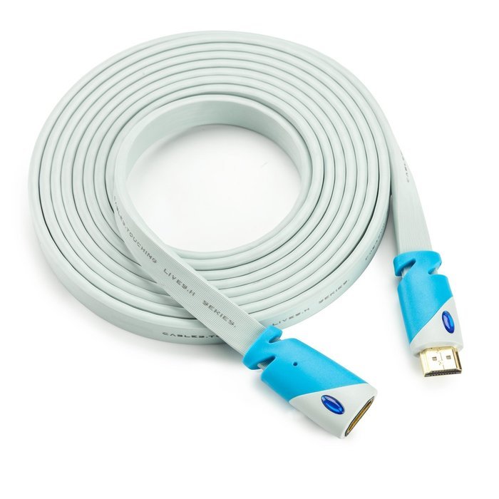 Aurum Flat Series - Flat HDMI Cable with Ethernet (40 Ft) - Supports 3D & Audio Return Channel [Latest Version... N5