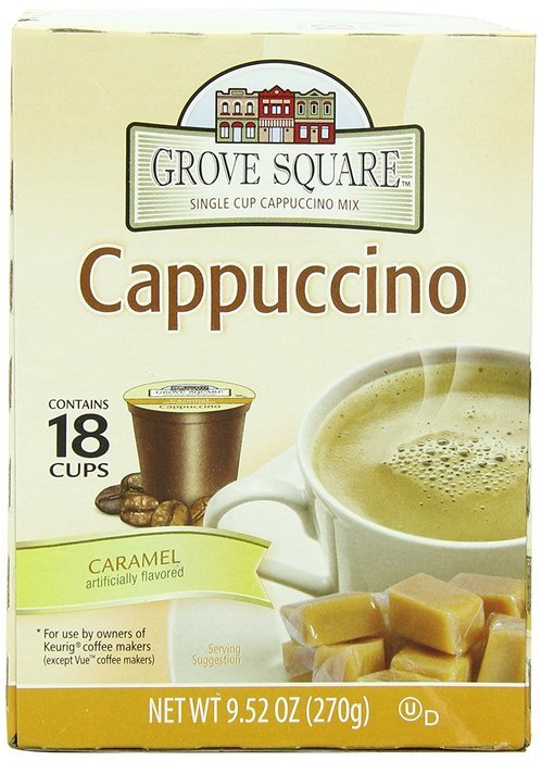 Grove Square Cappuccino, French Vanilla, 24 Count Single Serve Cups N75