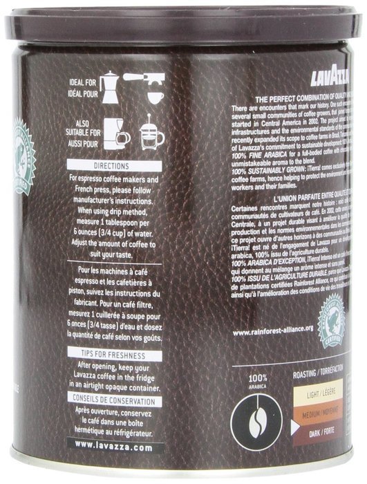 Lavazza Tierra Intenso - Espresso, 8-Ounce N3