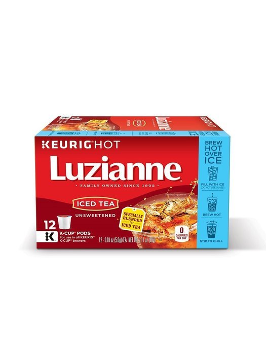 Luzianne, Iced Tea, Unsweetened Iced Tea, K-Cups, 12 Count, 2.16oz Box (Pack of 3) N6
