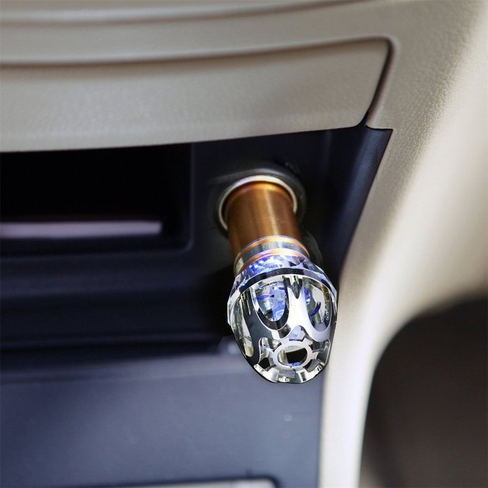 HPPFORTRS Car Air Purifier Odor Removal Sterilizer Refreshing Auto Accessories Mini Negative Ion Purifier (silver... N9