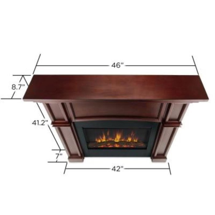 Real Flame Bradford Slim Line Electric Fireplace Dark Mahogany N4