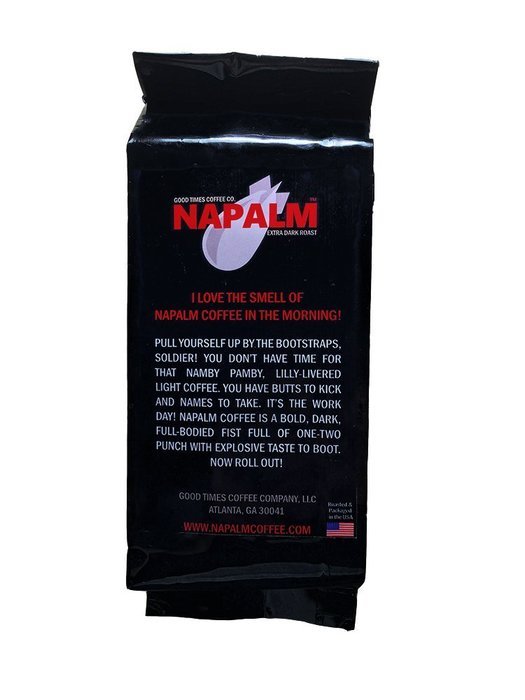 Napalm Coffee, EXTRA DARK ROAST, Ground Coffee, 100% Arabica, 12 Ounce Bag N2