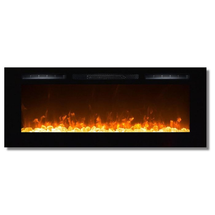 Gibson Living GL2050CY Sydney 50 Inch Crystal Recessed Wall Mounted Electric Fireplace N3