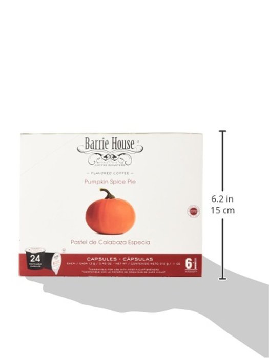 Barrie House Pumpkin Spice Single Capsules for K-Cup Brewer, 80 Count N3