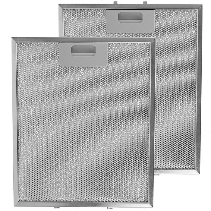 Spares2go Metal Mesh Grease Filter For Belling Cooker Hood / Kitchen Extractor Fan Vent (Pack of 2 Filters, Silver... N3