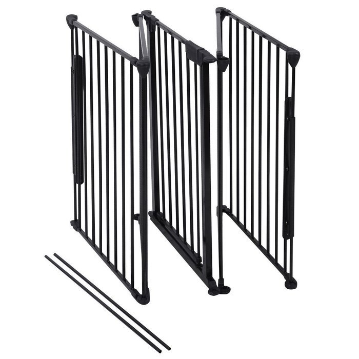 Giantex Fireplace Fence Baby Safety Fence Hearth Gate BBQ Metal Fire Gate Pet Dog Cat