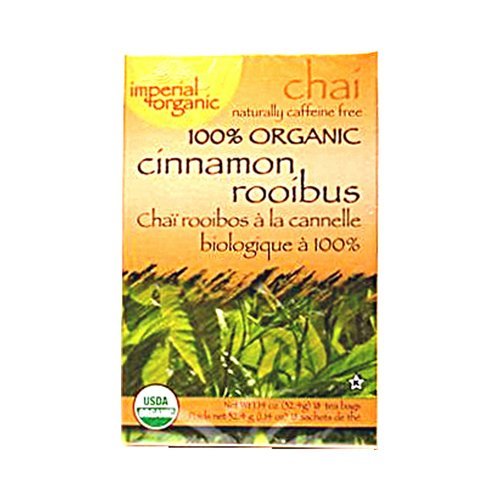 Uncle Lee's Tea Imperial Organic Cinnamon Rooibus Chai Tea Bags, 18 Count