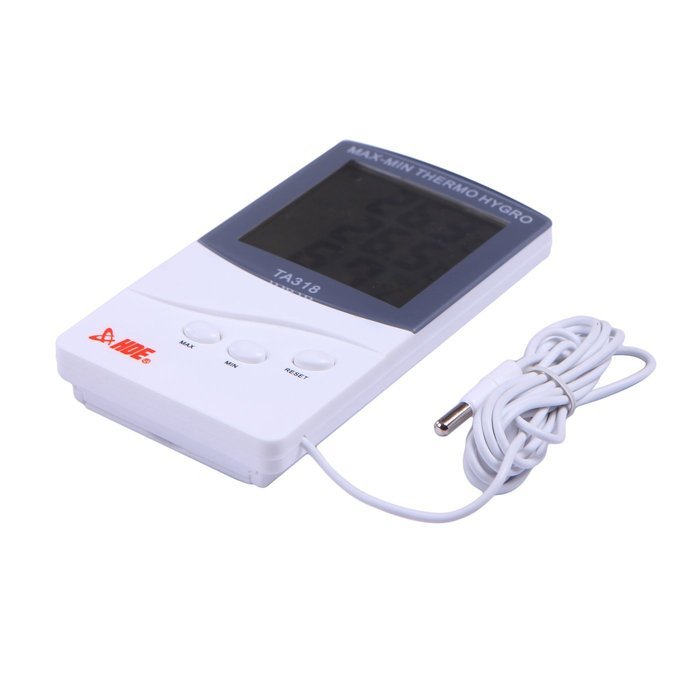 HDE Indoor/Outdoor Thermometer and Hygrometer LCD Weather Station - Indoor Humidity Monitor N4