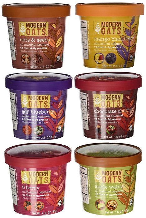 Modern Oats Apple Walnut Oatmeal, 2.6 Ounce (Pack of 12) N10