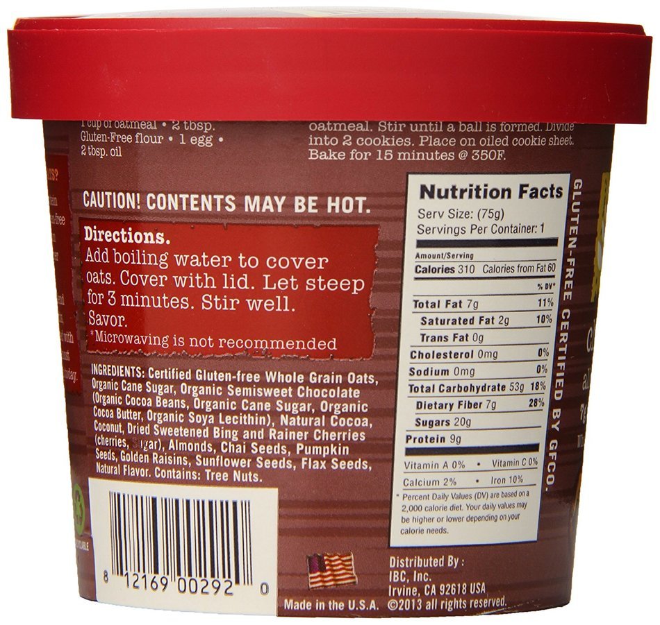 Modern Oats Apple Walnut Oatmeal, 2.6 Ounce (Pack of 12) N15