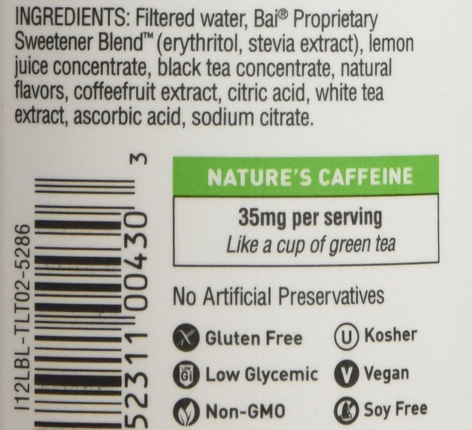 Bai Supertea Variety Pack, Antioxidant Infused Beverage, 18 Ounce (Pack of 12) N12