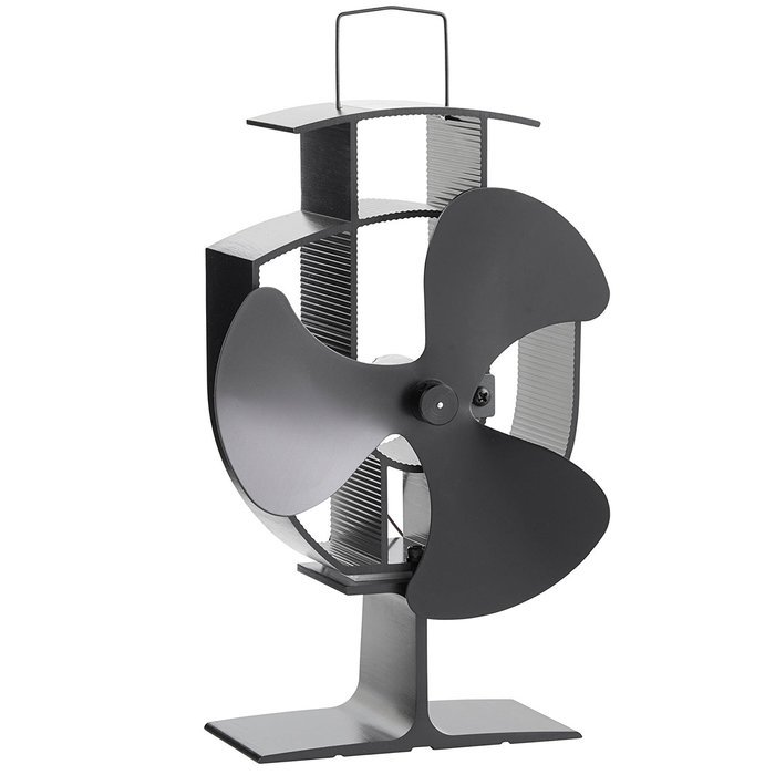 VonHaus Wood Stove Eco Fan - Heat Powered Ultra Quiet Triple Blade Fireplace Blower Fan for Efficient Heat Distribution... N8