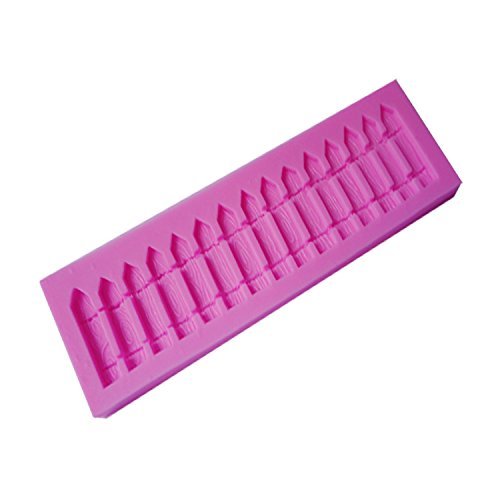Mr.S Shop 3D 1PCS Long Fence Shape Silicone Mold Fondant Soap Candy Chocolate Biscuits Mold Kitchen Tools Baking
