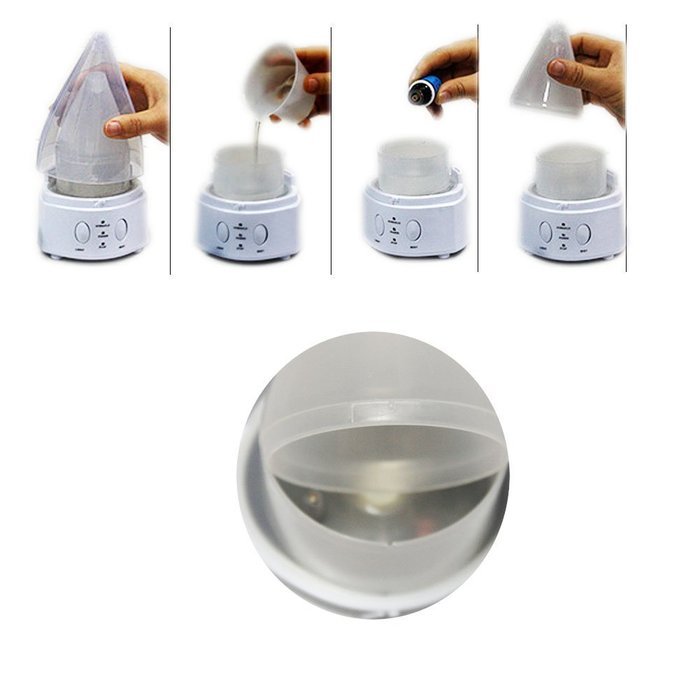 Small Ultrasonic Anion Diffuser/Humidifier Aromatherapy, Waterless Auto Shut-off,Large Fog,Third Fog Quantity... N2