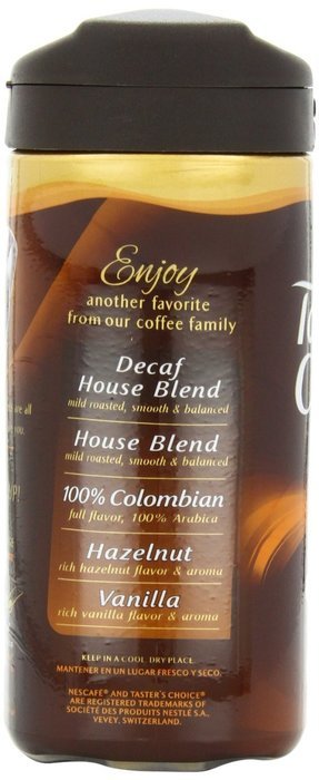 Nescafe Taster's Choice French Roast Instant Coffee, 7-Ounce Canisters (Pack of 3) N4