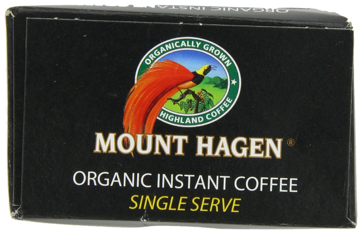 Mount Hagen Organic Instant Regular Coffee 25 Count Single Serve   5111271 