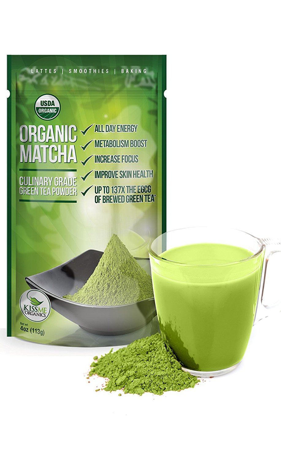 Matcha Green Tea Powder Powerful Antioxidant Japanese Organic Culinary Grade Grams Oz