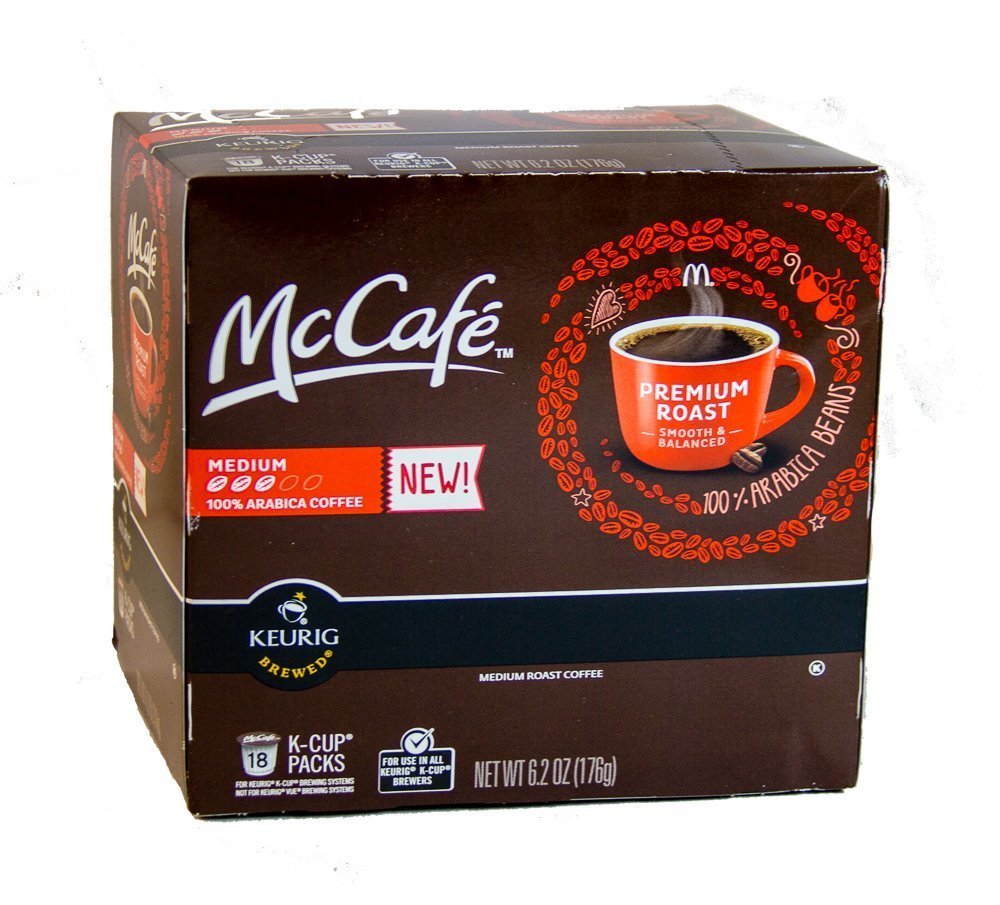 McCafé Premium Roast Medium K-Cup Packs, 6.2 Oz - 18 Count (Pack Of 2 ...