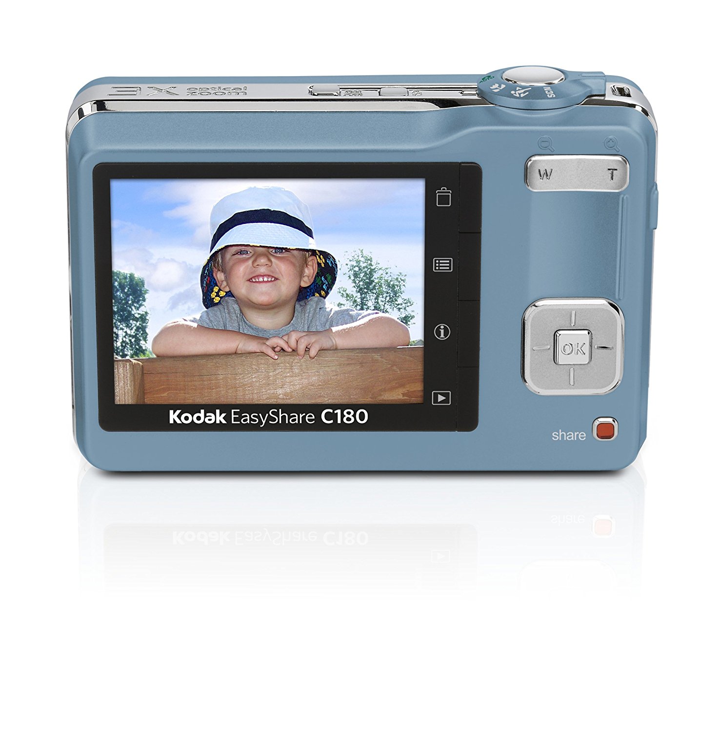 Kodak EasyShare C180 10.2MP Digital Camera with 3x Optical Zoom and 2.4