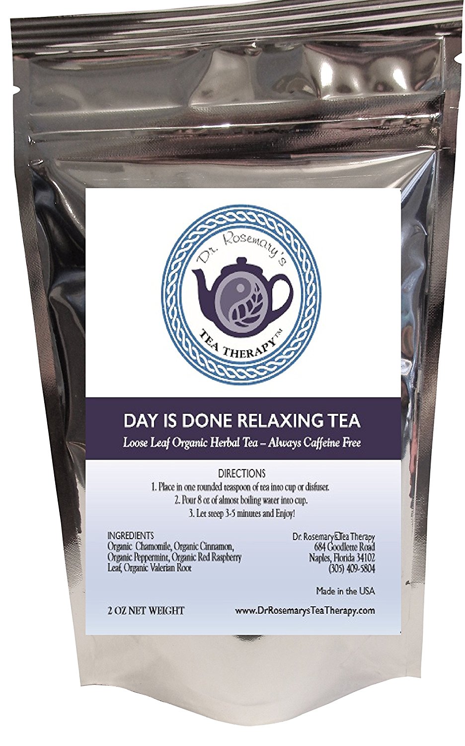 Sleep Tea Aid for Insomnia Day Is Done Relaxing Blend Organic