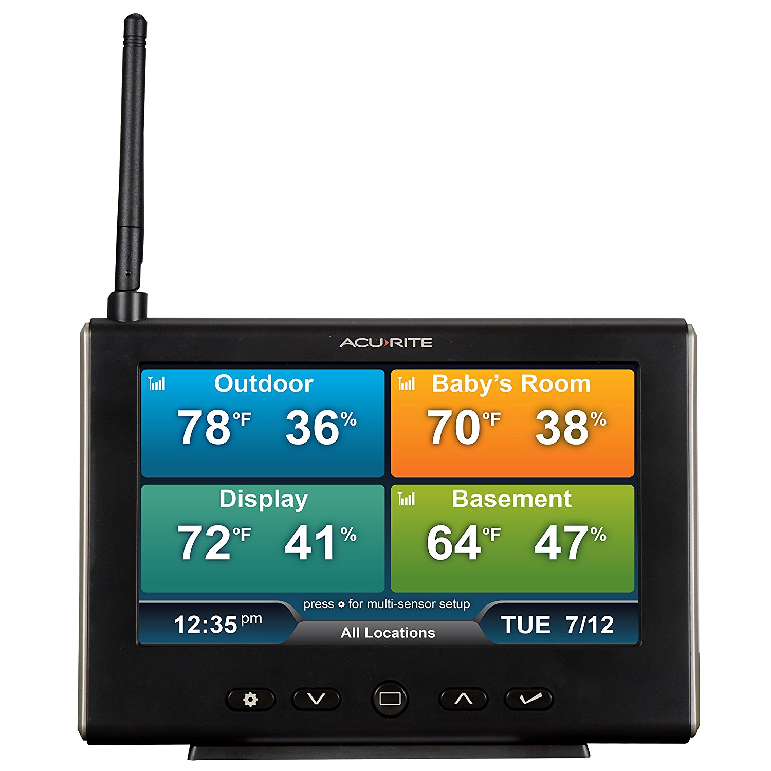 AcuRite 01039M HD Multi-Sensor Display & 3-Sensor Temperature and ...