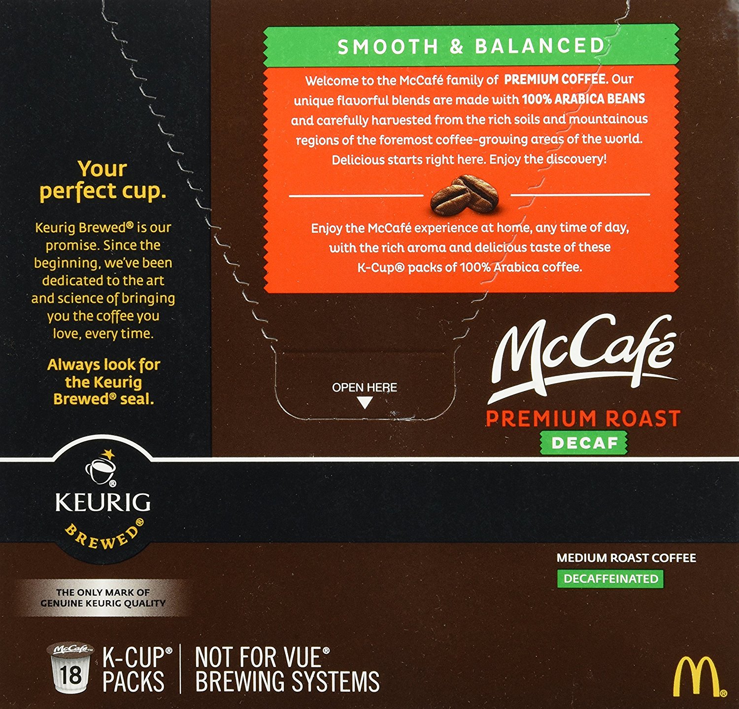 McCafé Decaf Premium Roast Medium K-cup Packs, 6.2 Oz - 18 Count free ...