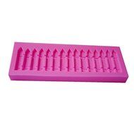 Mr.S Shop 3D 1PCS Long Fence Shape Silicone Mold Fondant Soap Candy Chocolate Biscuits Mold Kitchen Tools Baking N2