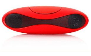 Red iHome Portable Rechargeable Bluetooth Speaker N2