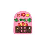 JLHua 3-PCS 3D Elf House Door Silicone Fondant Set DIY Mould Cake Decorating Set N8